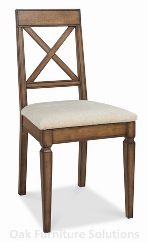 Unbranded Sophia Oak X Back Dining Chairs - Pair