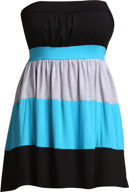 Unbranded Sorini two tone boob tube