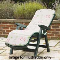 Sorrento Reclining Chair Green Resin with Cushion