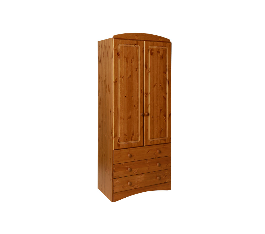 Unbranded Space2 Scandi pine 2 door 3 drawer wardrobe