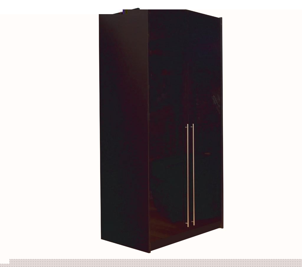 Unbranded space2fit Black Gloss Double Wardrobe