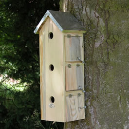 The sparrow population in western europe is ever decreasing. We decided to design a sparrow flat as