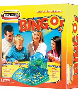 Only at Argos.Eyes down for a full house!  Includes automatic ball dispenser, 10 bingo cards, 120 se