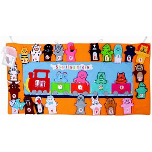 A fabulous wall hanging? - ... for children to learn letters and spell. Use the flash cards with