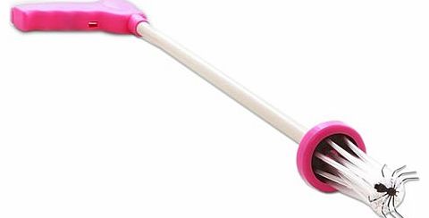 Spider Catcher - Green or Pink This Spider Catcher grabs spiders and insects harmlessly in its bristles. A super long handle keeps you well away from creepy crawlies! It measures around 64.5 cm x 13 cm x 7 cm and is available in Green or Pink! This S