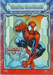 Spider man Invitations - Pack of 8 - Spiderman