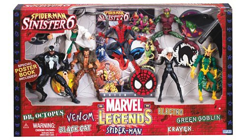 Spiderman & The Sinister Six Marvel Legends Gift Set