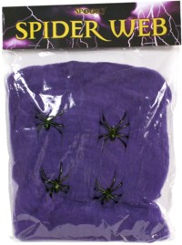 Unbranded Spiders Web with 4 spiders (Purple Web)
