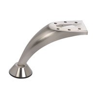 Dimensions: (H) Adjustable 128-133 mm, Made of Zinc Diecast, Small designer leg with adjustable