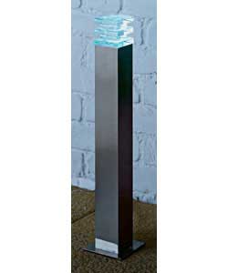 Unbranded Squared Tiered Steel Outdoor Bollard Light