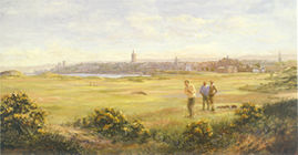 Unbranded St. Andrews Golf Print by Bernard Willington
