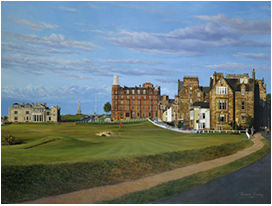 Unbranded St. Andrews Road Hole - Large Golf Print by