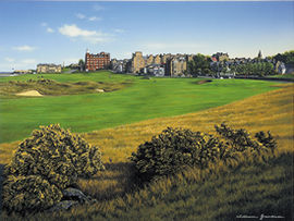 Unbranded St. Andrews Road Hole Limited Edition Golf Print