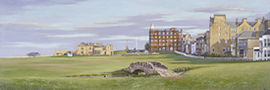 Unbranded St. Andrews Swilken Bridge Golf Print by Bernard