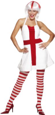 Perfect for any fancy dress party or for supporting England! Will Fit Dress Size 10-12 Bust 32-38