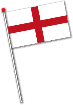 Unbranded St George Hand Flag (11 inch x 8 inch)