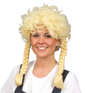 St. Trinians wig, blonde