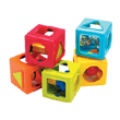 Cubes with bright colours, shapes sounds and activ