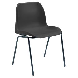 Unbranded Stacking Chairs Polyproplyene Black