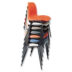 Unbranded Stacking Chairs Polyproplyene Brown