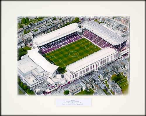 A range high quality special edition artist prints by Kevin Fletcher depicts an aerial view of the s