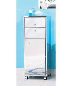 Freestanding stainless steel unit with 2 drawers a