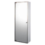 This mirrored door bathroom cabinet features 3 sturdy adjustable frosted glass shelves to accommodat