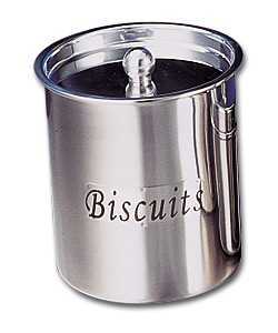 Stainless Steel Biscuit Barrel