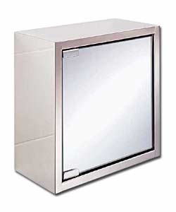 Stainless Steel Mirrored Cabinet.