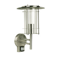 Stainless Steel Wall Lamp With PIR H 370mm