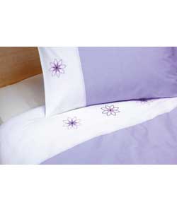 Starflower Single Duvet Cover Set - Lilac