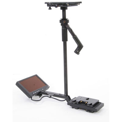 The Steadicam Flyer camera stabilisation system supports 4-15 lb (1.8-6.8 kg) camcorders or film cam