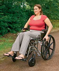 Unbranded Steel Extra Wide Heavy Duty Wheelchair