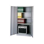 Steel Storage Cabinet 183cm high With 3 Shelfs-Grey