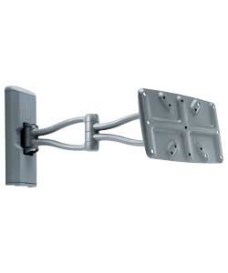 Suitable for TVs from 23in up to 32in. Will support a maximum weight of up to 25kg. Tilt adjustable 