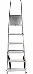 Ideal for indoor tasks like accessing your loft, or outdoor jobs such as trimming tall hedges, this 6-rung ladder gives you a useful extra boost compared with standard step ladders. Folding flat for easy storage, its also equipped with a useful work