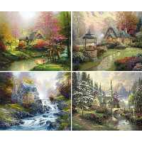 Paintings from America`s most collected living artist  Thomas Kinkade  whose goal is to bring hope
