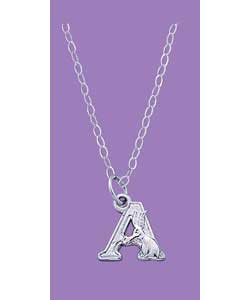 Sterling Silver Animal Alphabet A Pendant