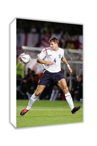 Steven Gerrard in action during the World Cup Qualifier Group six match at Windsor Park on September