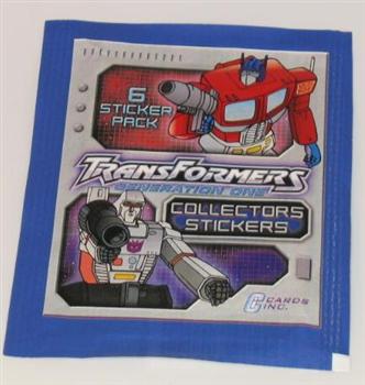 Transformers Generation one Sticker pack. 6 stickers in a pack  collect them all.  180 stickers and