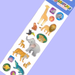 Sticker sheet - Jungle animal gems