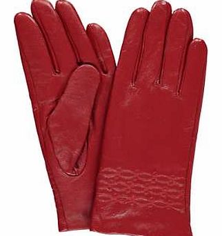 Stunning stitched leather gloves, available in a statement red. A sumptuous pair that will breathe new life into your day to evening ensemble.Kaleidoscope Gloves Features: Leather