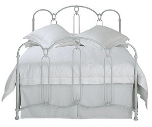 Stock- Original Bedstead Co- The Windsor 3ft Single Metal Bed ( Glossy Ivory)