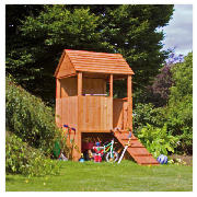 European Toy Standard EN71.Open style windows making the perfect look out tower.Square cut cladding,