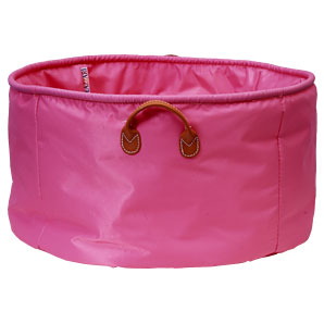 A tough pink nylon tub that is the perfect solutio