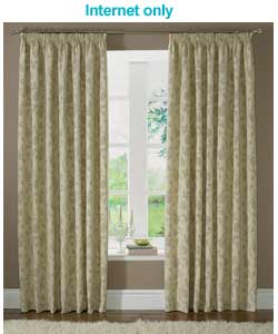 Unbranded Stowe Cream Lined Curtains 102x90