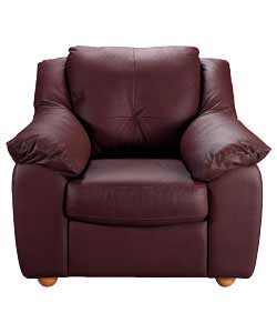 Stowe Leather Chair - Wine