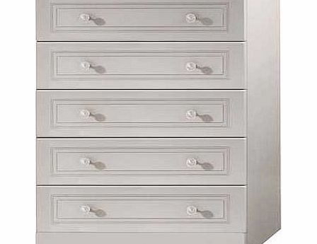 Unbranded Stratford 5 Drawer Chest - White