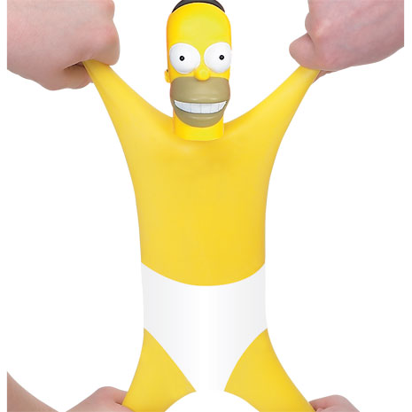 Homer can stretch to 3 times his size. With realistic Homer Simpson glazed expression, authentic Hom
