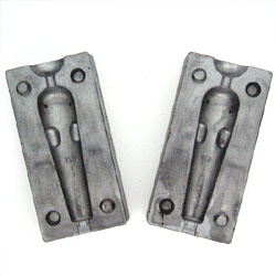 Single moulds which come with an accessory kit for making strikeout leads. Available in either 150gr